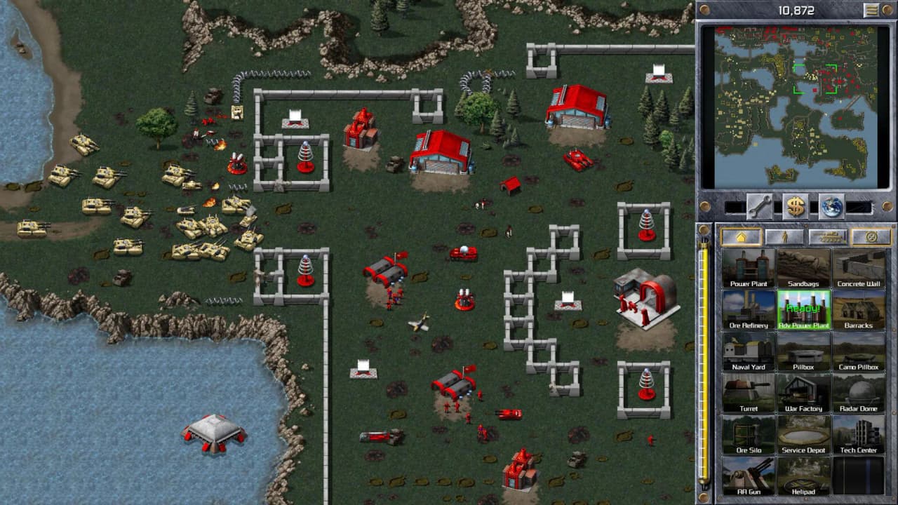 Asociatyvi iliustracija. Žaidimo „Command & Conquer: Red Alert Remastered“ ekrano vaizdas