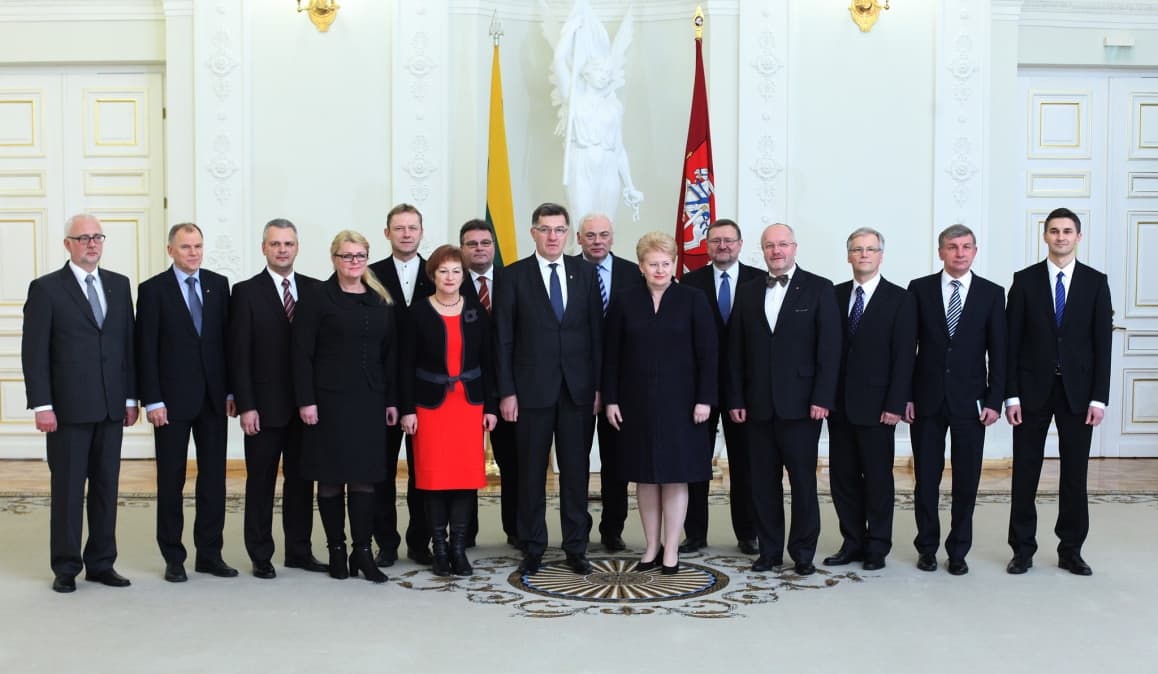 XVI Vyriausybė susitikime su Prezidente (nuotr. - lrp.lt)