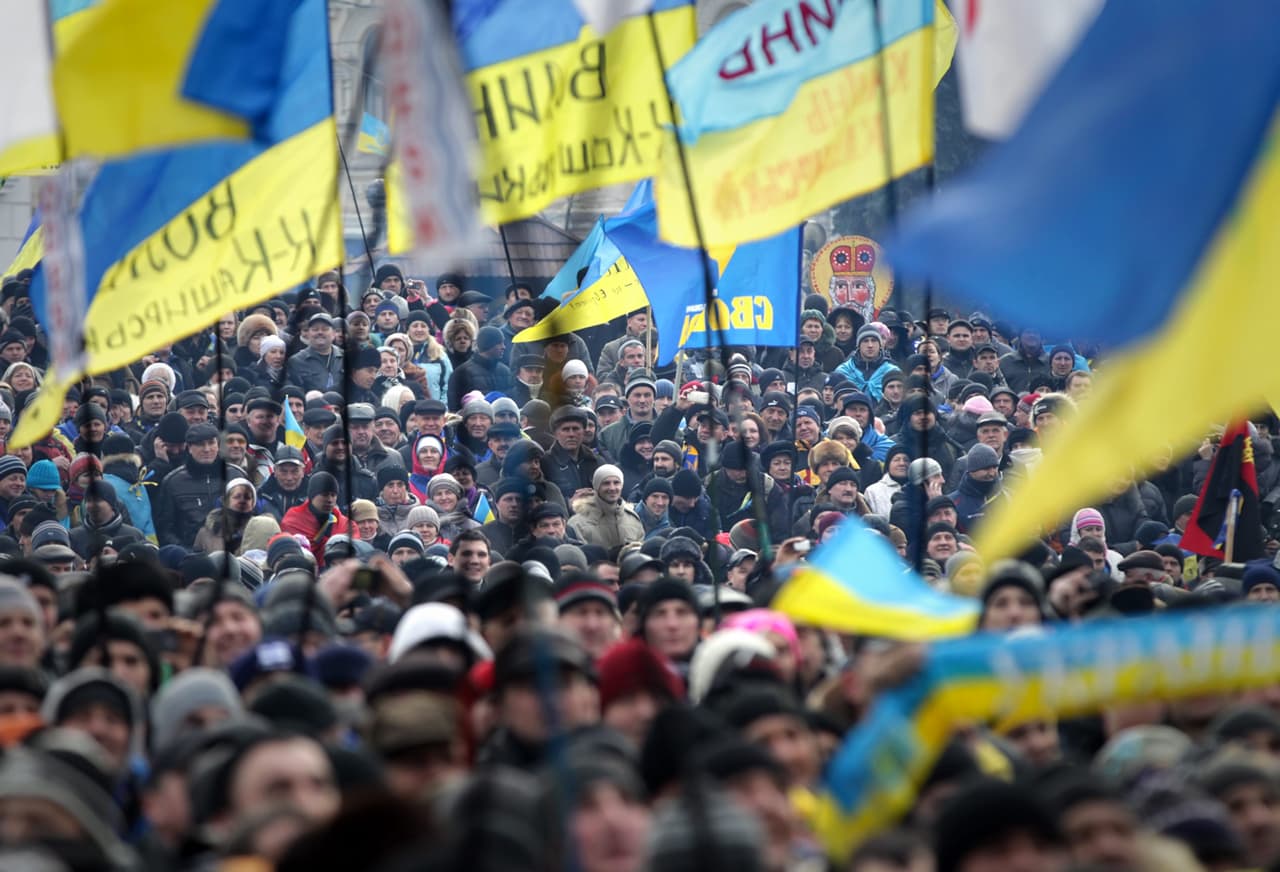 50 000 ukrainiečių Kijeve protestavo prieš milicijos smurtą