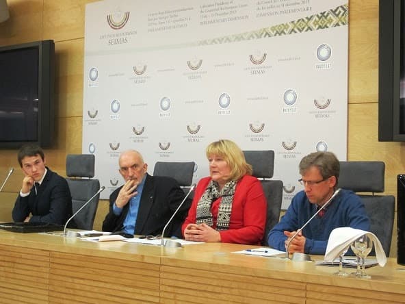 Seimo nario Algirdo Vaclovo Patacko spaudos konferencija. Propatria.lt nuotr.