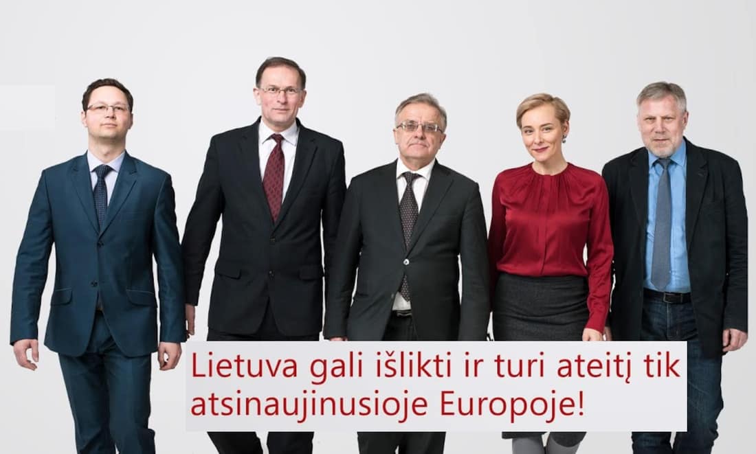 Viduryje komiteto lyderis V. Radžvilas, dešinėje - F. Latėnas. Nuotr. radzvilas2019.lt