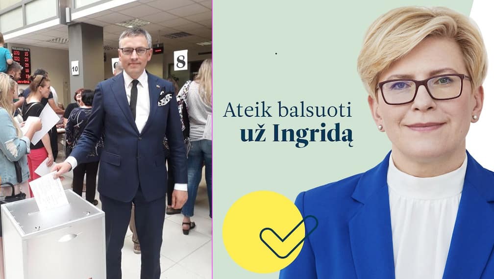 V. Bakas (kairėje) balsuoja už skaidrumą.