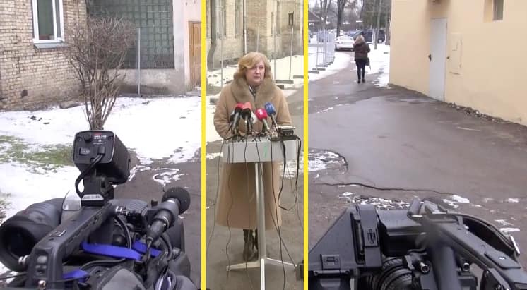 Ministrė R. Šalaševičiūtė žurnalistams pasakoja apie ateities planus. Nuotr. E.eu