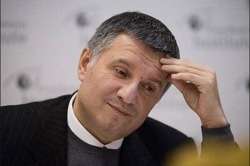 Ukrainos vidaus reikalų ministras Arsenas Avakovas. EPA-Eltos nuotr.