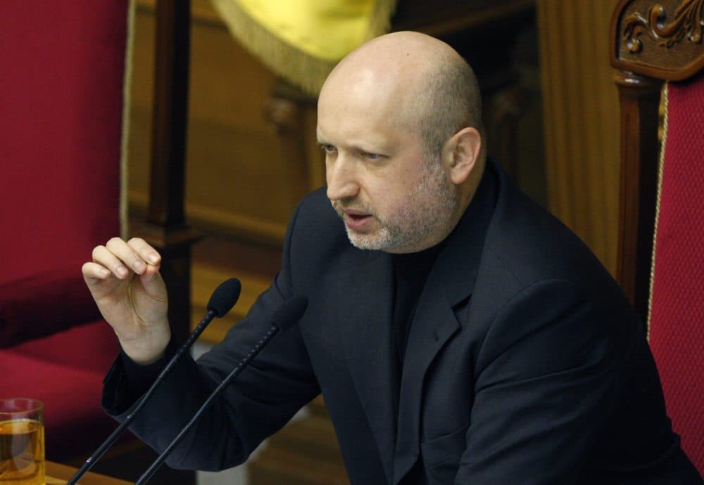 Laikinasis Ukrainos prezidentas Oleksandras Turčynovas. EPA-Eltos nuotr.