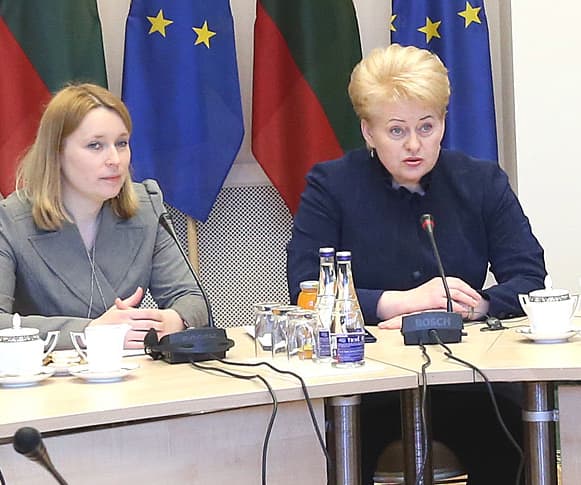 J. Neliupšienė ir D. Grybauskaitė. Nuotr. iš „lrp.lt“