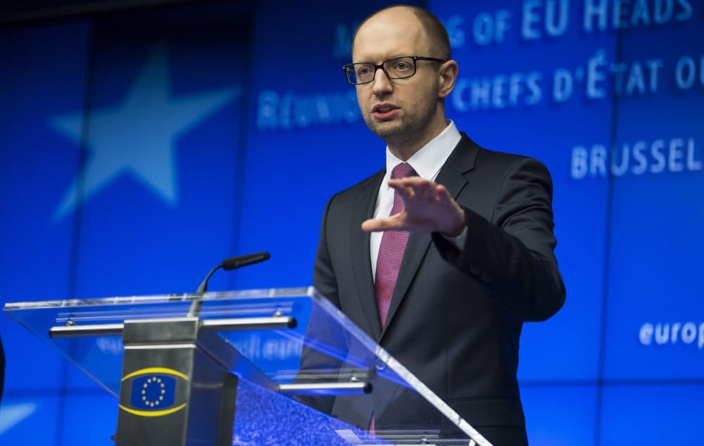 Ukrainos premjeras Arsenijus Jaceniukas. EPA-Eltos nuotr.