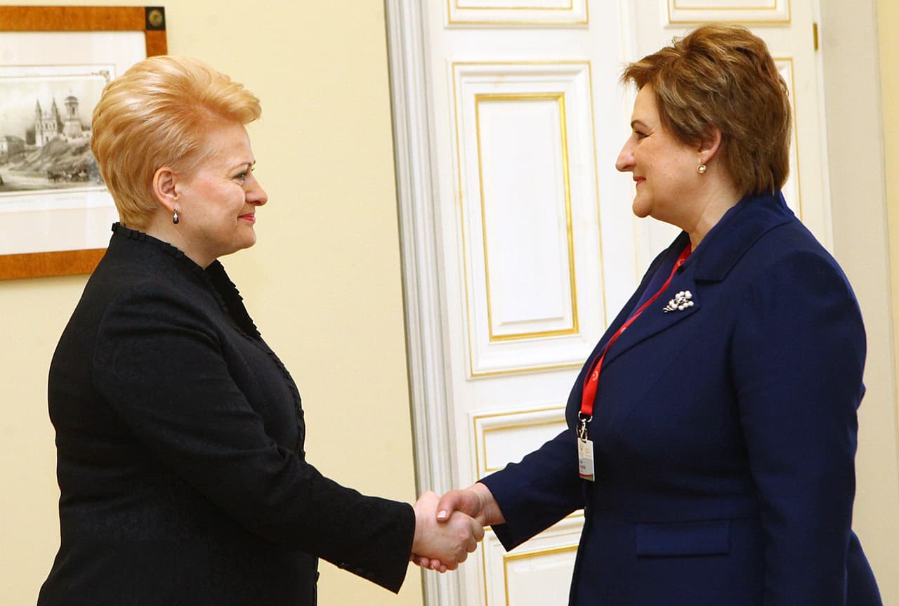Dalia Grybauskaitė ir Seimo pirmininkė Loreta Graužinienė. Dainiaus Labučio (ELTA) nuotr.