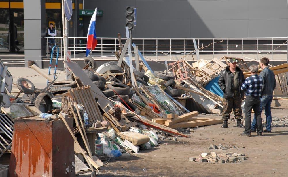 Separatistai Rytų Ukrainoje prašo V. Putino pagalbos. EPA-Eltos nuotr.