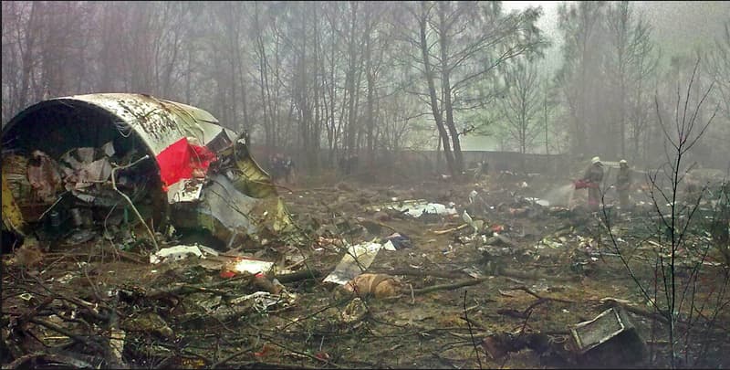 2010 metų balandžio 10-ąją prie Smolensko sudužo lėktuvas su Lenkijos delegacija. Wikipedia.org nuotr.