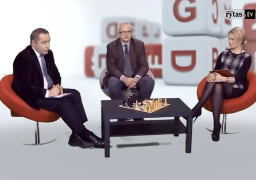 Kadras iš „Lietuvos ryto“ 2013 m. lapkričio 6 d. laidos „Patriotai“.