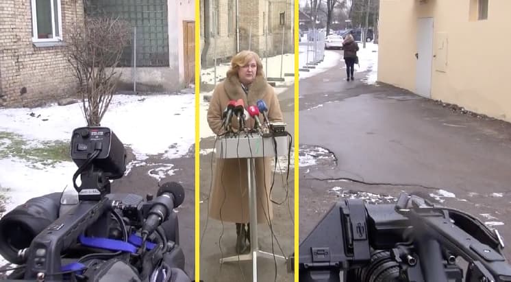 Ministrė R. Šalaševičiūtė žurnalistams Vaiko raidos centre pasakoja apie ateities planus. Nuotr. E.eu