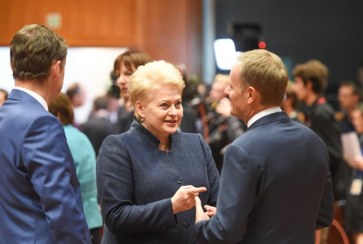 Prezidentė: vien tik gražių pažadų neužtenka