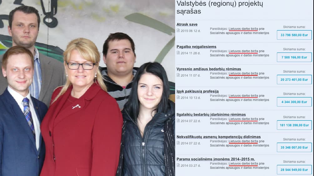 Ministrė A. Pabedinskienė (ketvirta iš dešinės). Nuotr. socmin.lt