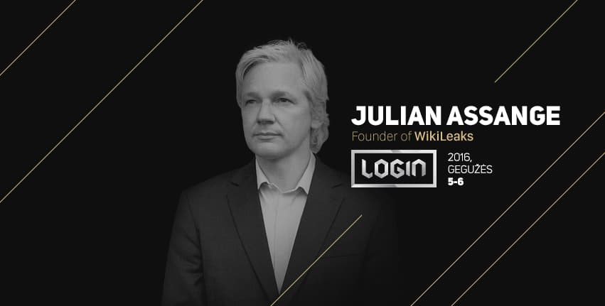 2016 m. gegužę Vilnių aplankys Džulianas Asanžas