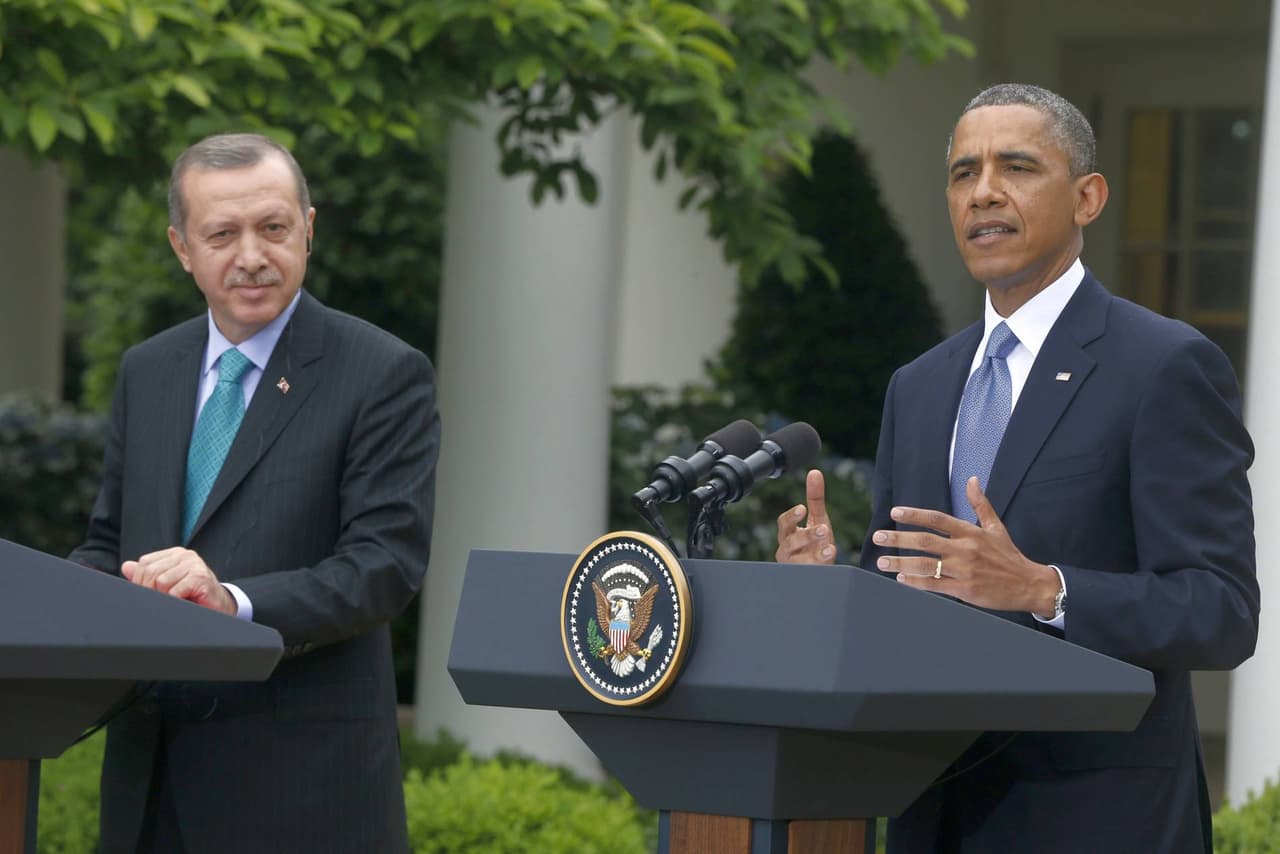 Turkijos prezidentas apsilankė JAV ir sukritikavo amerikiečių rinkimų retoriką