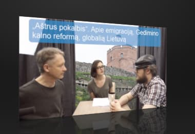 „Aštrus pokalbis“: apie emigraciją, Gedimino kalno reformą, globalią Lietuvą