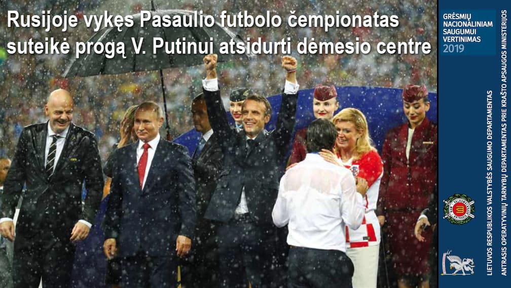 Artimiausiu metu Rusija, vykdydama agresyvią politiką, sieks supriešinti visuomenę ir menkinti Lietuvos valstybingumą