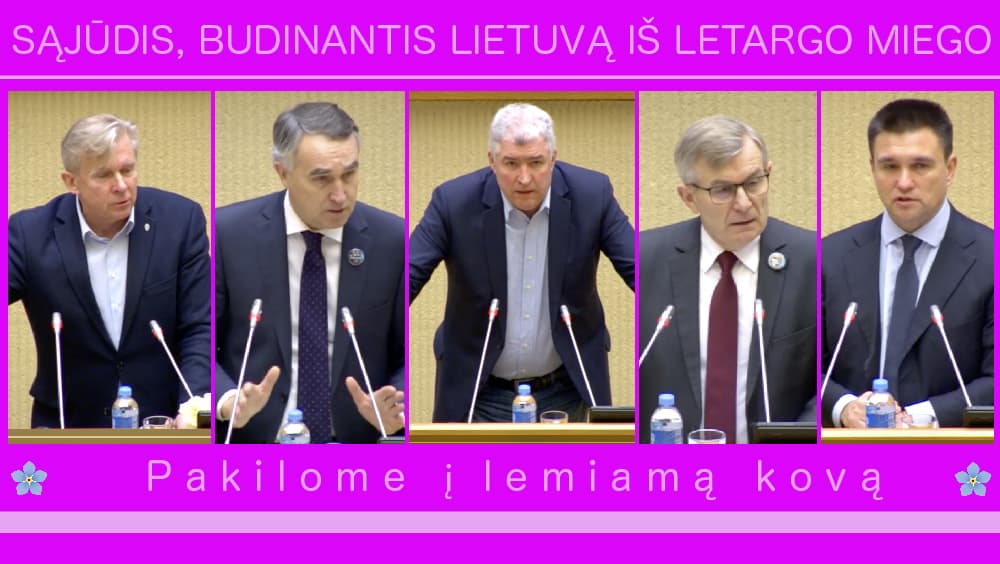 Sąjūdžio suvažiavime pasisakė daugelis ryškiausių Lietuvos asmenybių, svačiai iš užsienio.