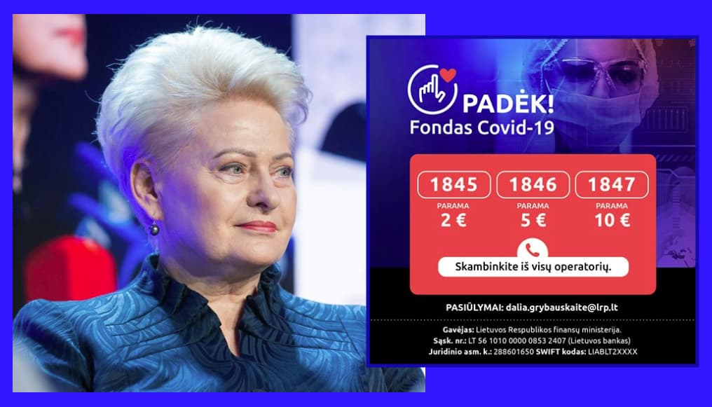 Prezidentė Dalia Grybauskaitė: susitelkti kovai su koronavirusu tapo dar lengviau