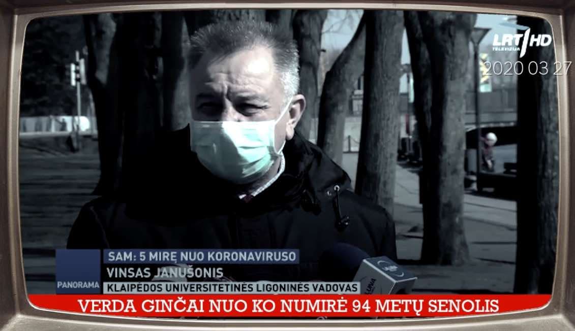 Suįžūlėjęs Klaipėdos universitetinės ligoninės vadovas svaičioja, esą pacientas mirė ne nuo koronaviruso
