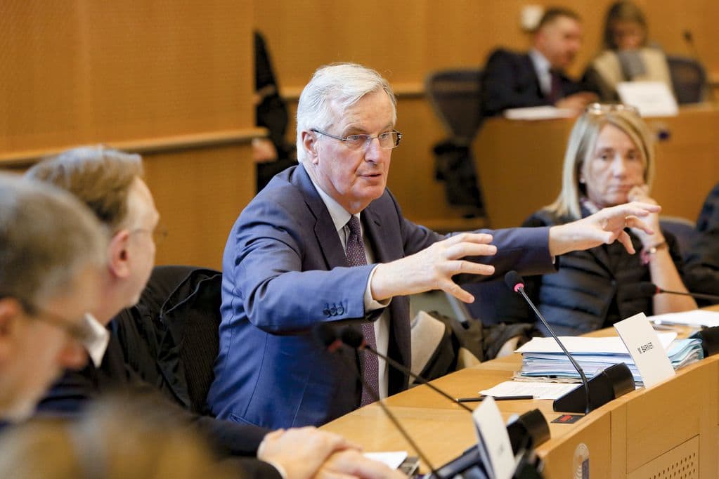 Vyriausiasis ES „Brexit“ derybininkas Michel Barnier.