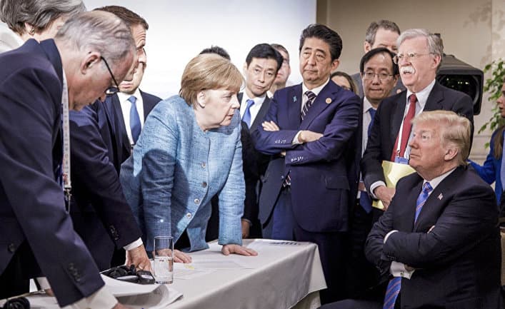 G7 susitikimo akimirka.