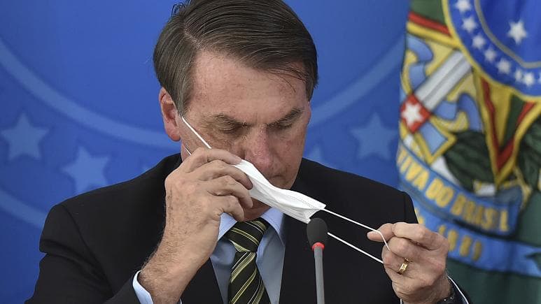 Brazilijos prezidentas Žairas Bolsonaru.