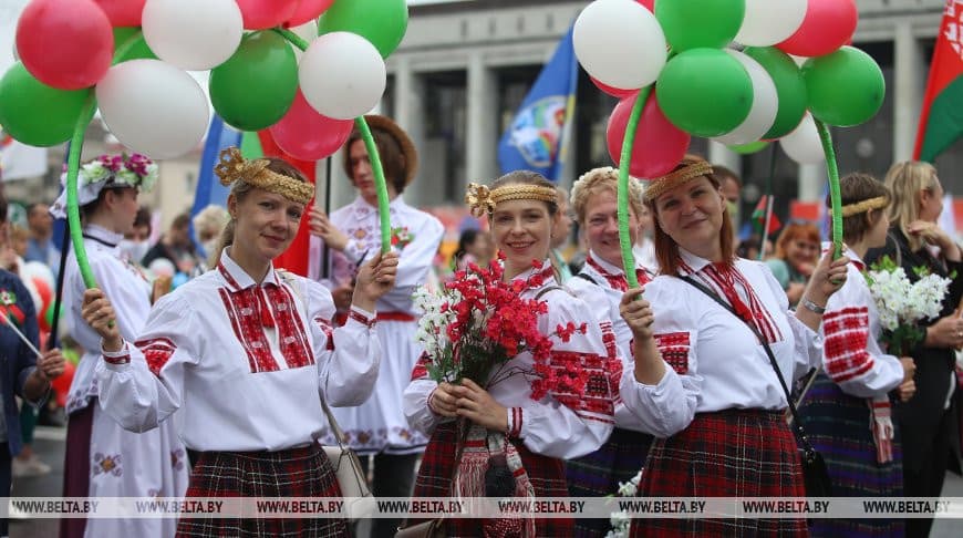 Baltarusija švenčia Nepriklausomybės dieną.