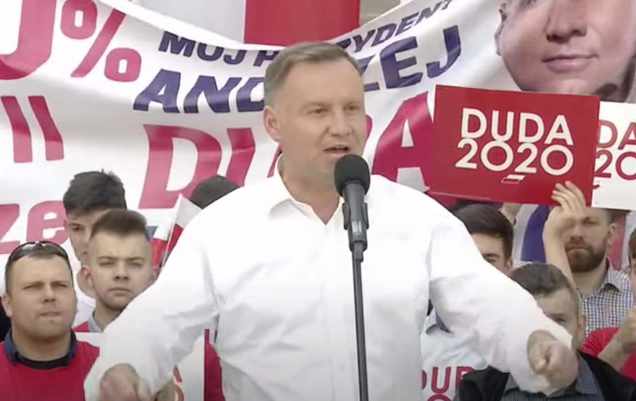 Lenkijos prezidentas apkaltino Vokietiją kišimusi į rinkimus