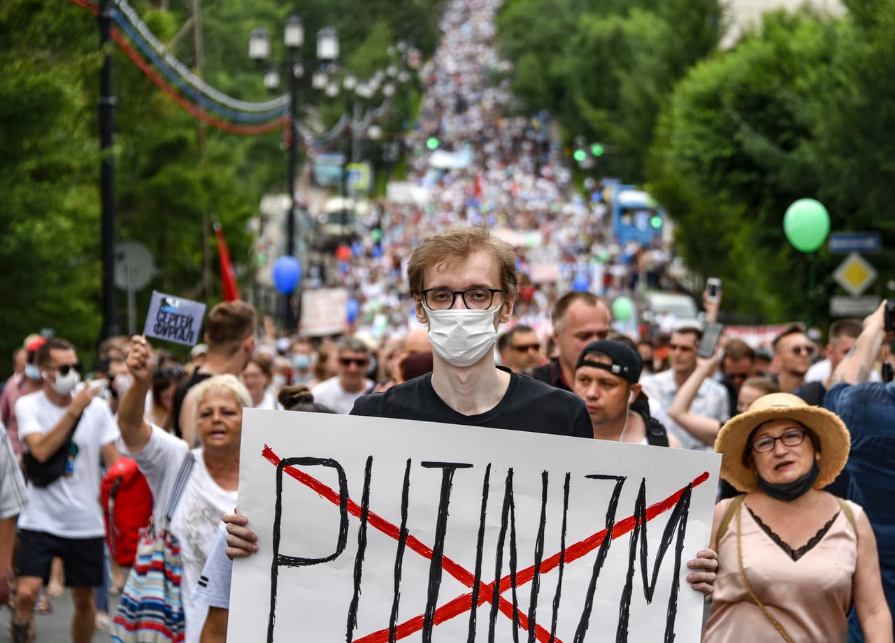 Chabarovskas prieš Putiną: Rusija, išeik!