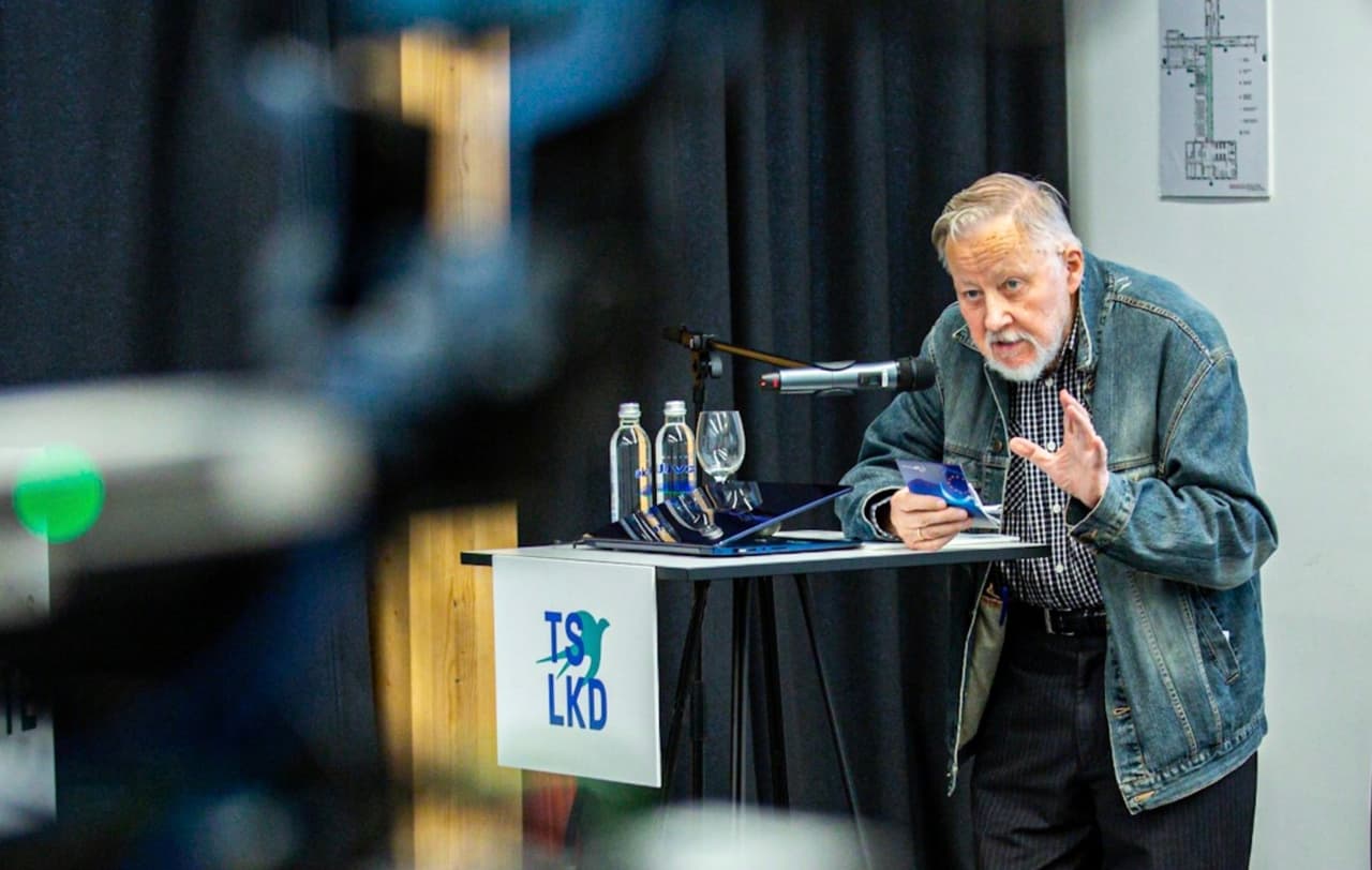 Žmonių partijos patriarchas, Lietuvos prezidentas Vytautas Landsbergis. Nuotr. facebook.com