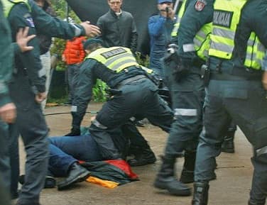 Kodėl Lietuvos tautos žmonės tampomi po teismus už Lietuvos trispalvės iškėlimą?