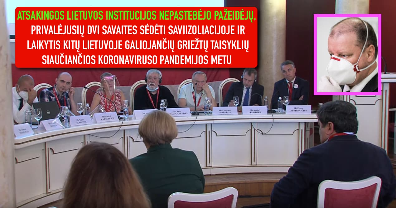Gražumėlis: dėl Baltarusijos laisvės ir Rusijos atgrasymo į Lietuvą atvykusiems svečiams Lietuvos įstatymai negaliojo