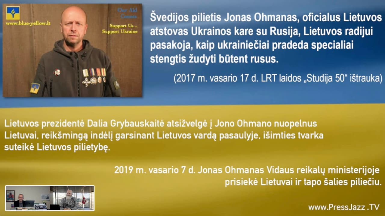 Signataro Egidijaus Klumbio pastebėjimai, kalbant apie UKRAINOS tragediją ir niekšingą Lietuvos poziciją
