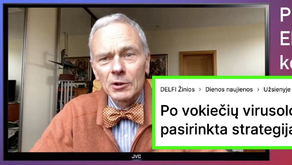 Prof. E. Vaitkaus komentaras po vokiečių virusologo paskelbtų aštrių žodžių delfyje