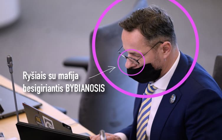 Užfiksuotas dar vienas Žmonių partijos bybianosis Seime