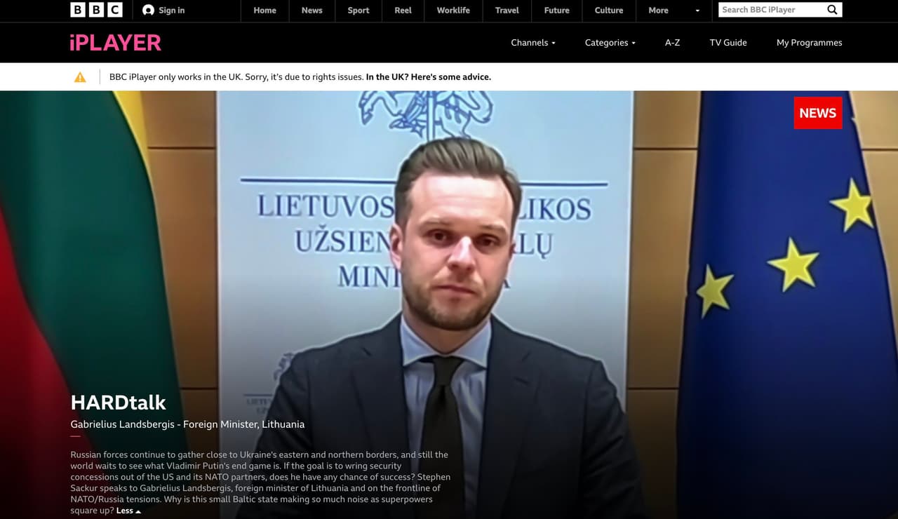 Politinis debiliukas, Lietuvos prezidento V. Landsbergio anūkas, iš kantrybės išvedė net BBC vedėją