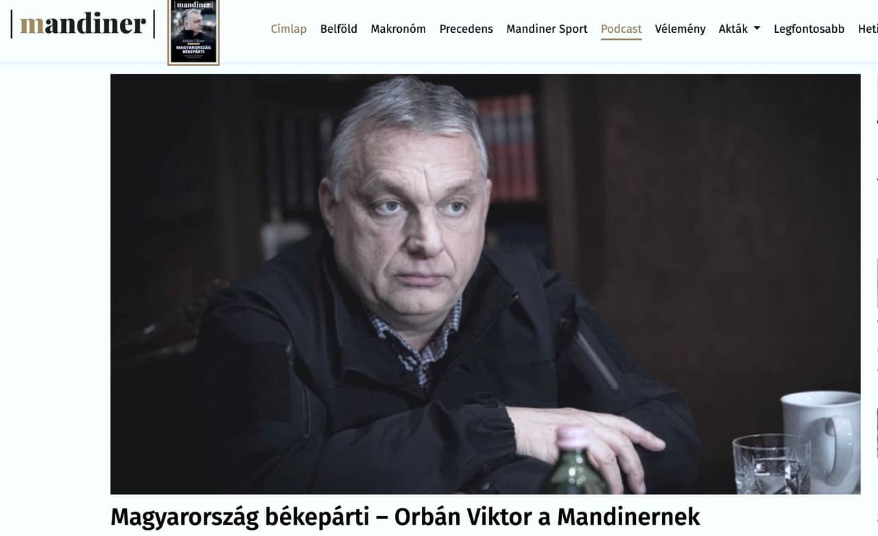 Vengrijos lyderis Orbanas: pasiūlėme pradėti taikos derybas Budapešte