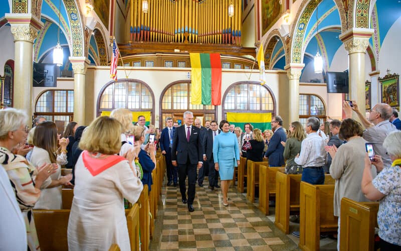 Nausėda New Yorke paragino USA lietuvius ruoštis referendumui