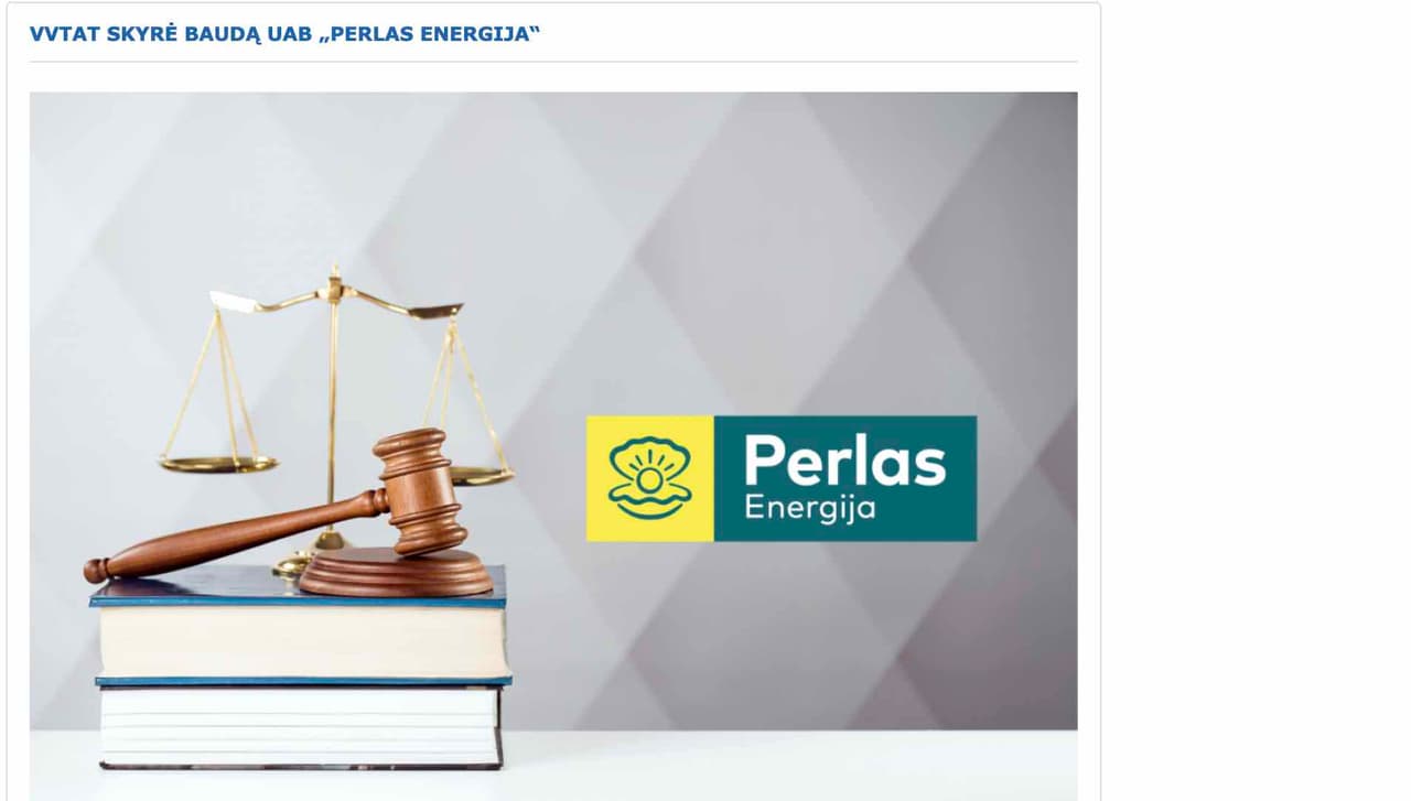 Ir vėl triumfavo teisingumas – „Perlas Energija“ nubaustas