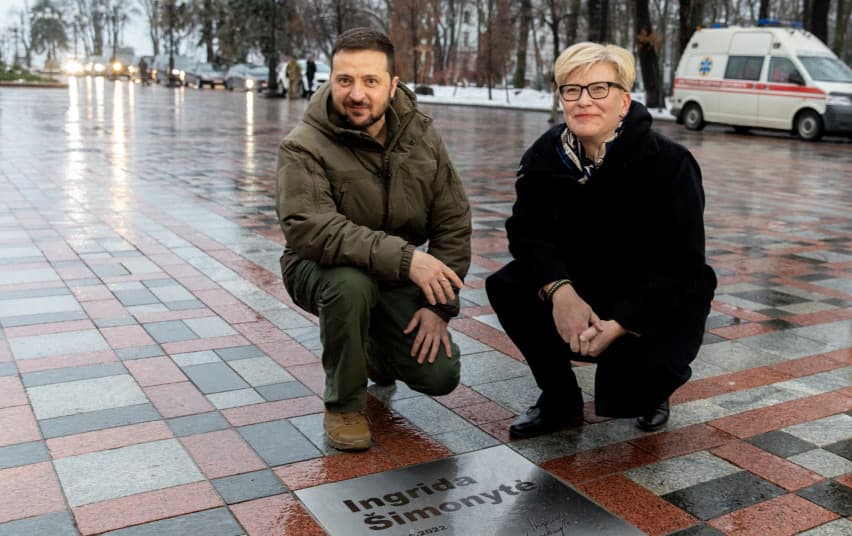 Šimonytė Kijeve pagerbta tarp kitų pasaulio vadovų