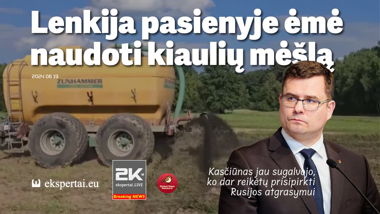 JAV prezidentas pagyrė europiečius, kurie padidino investicijas amerikietiškiems ginklams įsigyti