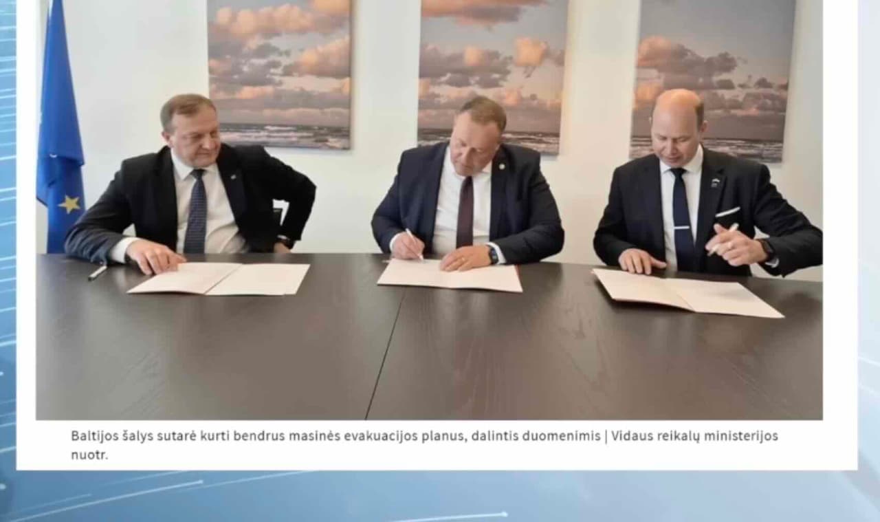 Lietuva, Latvija ir Estija rengiasi masinei evakuacijai