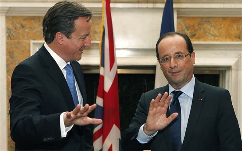 Davidas Cameronas ir Francois Hollande