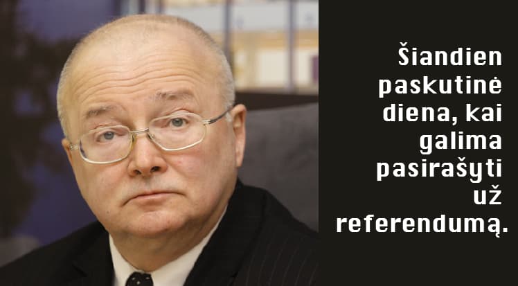 Vyriausiosios rinkimų komisijos pirmininkas Z. Vaigauskas