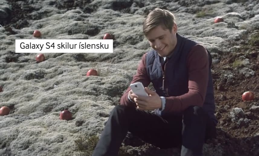 „Samsung“ išjuokė „Apple iPhone“, nes šis nesupranta islandiškai